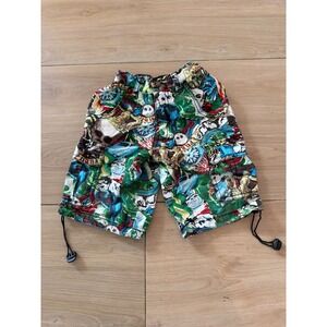 FUBU The Collection Toddler Boys Graphic Cargo Shorts Skull Dragon Print 2T